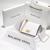 Hong Kong MK genuine leather handbag women Summer 2022 new advanced sense texture small crowdsourced single shoulder inclined satchel chain bag