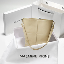 Hong Kong MK genuine leather womens bag 2022 new packs for women Summer Advanced senses Small crowdsourced large capacity commuter single shoulder bucket bag