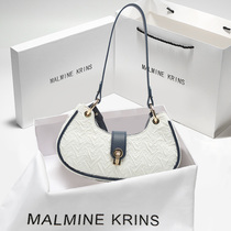 Hong Kong MK genuine leather shoulder light shoulder light extravaganza with female summer 2022 new wave advanced sense texture small crowdsourced design axillary bag