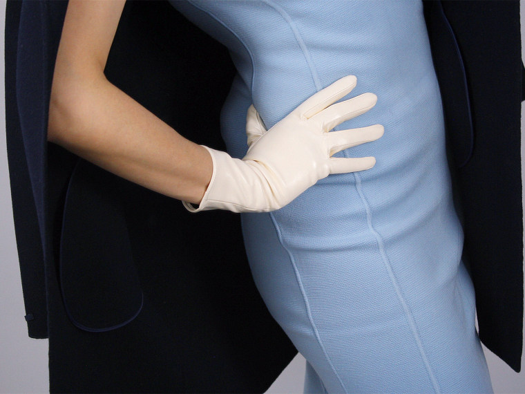 Tech Gloves Faux Patent Leather Wrist Long Short Coffee Black White Touchscreen 28cm LLDLLNT
