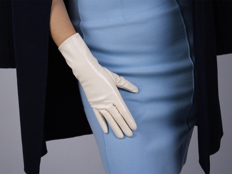 Tech Gloves Faux Patent Leather Wrist Long Short Coffee Black White Touchscreen 28cm LLDLLNT