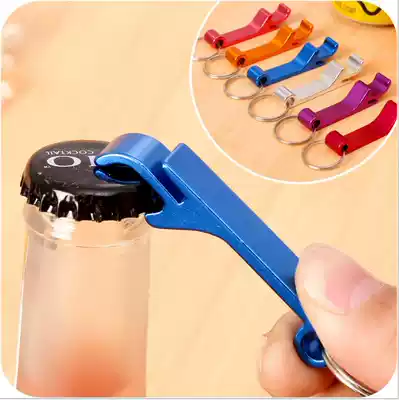 Men's creative waist hanging stainless steel beer bottle opener beer starter key chain opener can opener