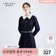 Early spring women's 2024 new denim dress women's French waist sweet and spicy skirt temperament spring shirt dress