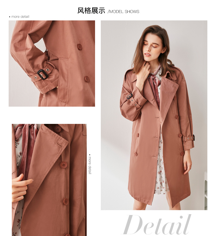 Trench pour femme      en Coton - Ref 3227929 Image 8