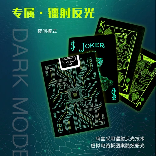 Велосипедная велосипедная покер покер покер импорт Bubin Collection Цветочная вырезка волшебная карта Tide Pissing Gift Night Model