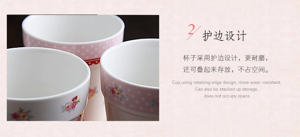 Taoquju Làm vườn gốm nước Cup Nhật Bản Cup hoa hồng mùa xuân Rhyme Tea Cup Uống Cup Cup Juice binh dung nuoc