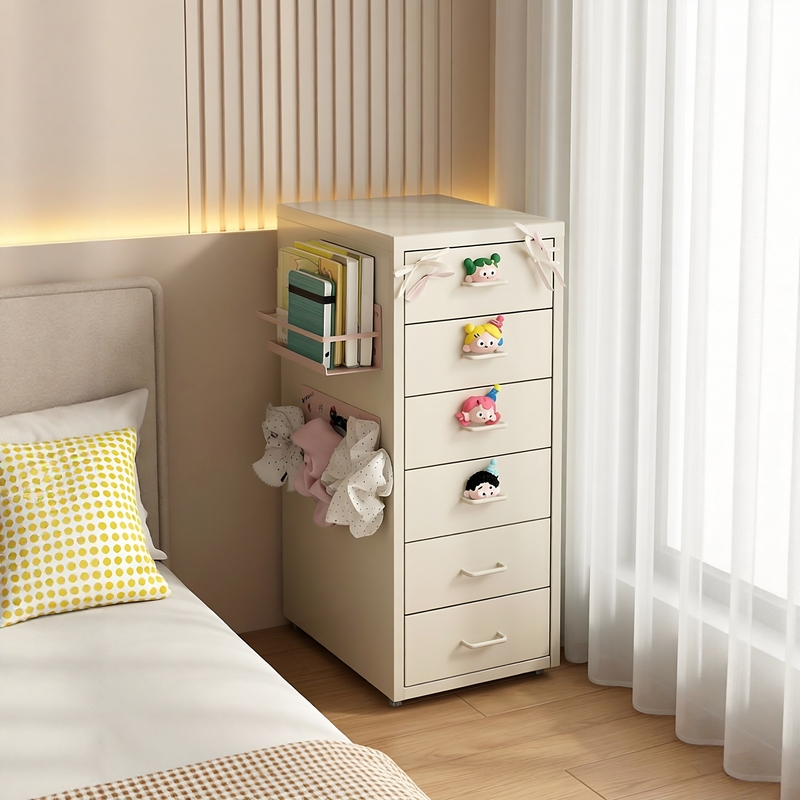 Colorful Dust-Proof Iron Art Desktop Storage Box Drawer-Type Storage Cabinet Office File Cabinet Multi-Layer Utility Cabinet