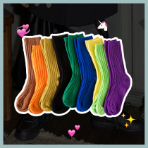 Childrens autumn and winter cotton socks boys tide ins Korean version of personality warm Foreign color baby socks cool