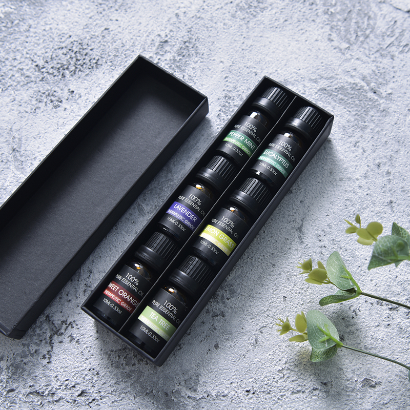 Out of France 6 Bottled Gift Boxes Packing refreshing Brain Aroma essential oils P51