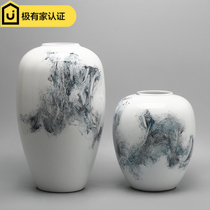 Postmodern Nordic hand painted ceramic storage tank swing piece New Chinese living room TV cabinet Hyun Guan Furnishing Soft Adornment