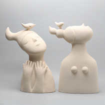 Creative sculpture ornaments Nordic luxury desk porch soft decoration home decoration office modern character decoration