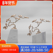 New Chinese style modern creative wealth tree ornaments living room office desktop Zen crafts decoration soft decorations