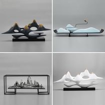 New Chinese style creative rockery decoration Home Zen living room TV cabinet Entrance lucky decoration Office decoration