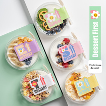 Net Red Oat Yogurt Rice Pudding Bowl Coconut Milk Baking Dessert Thousands Of Layers Cake Salad Tiramisu Bean Milk Box