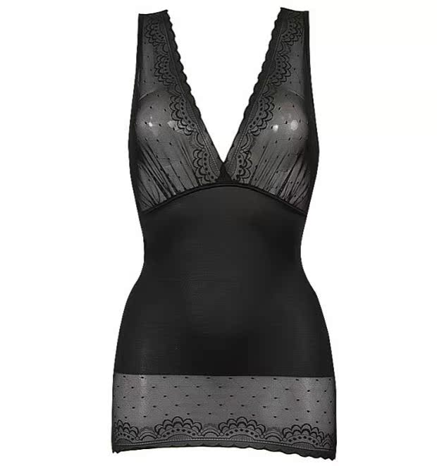 Siêu mỏng lưới gợi cảm thoáng khí bằng nhựa bodime body vest bụng bụng eo sau sinh đồ lót nữ sâu V không dấu vết - Corset áo nâng ngực