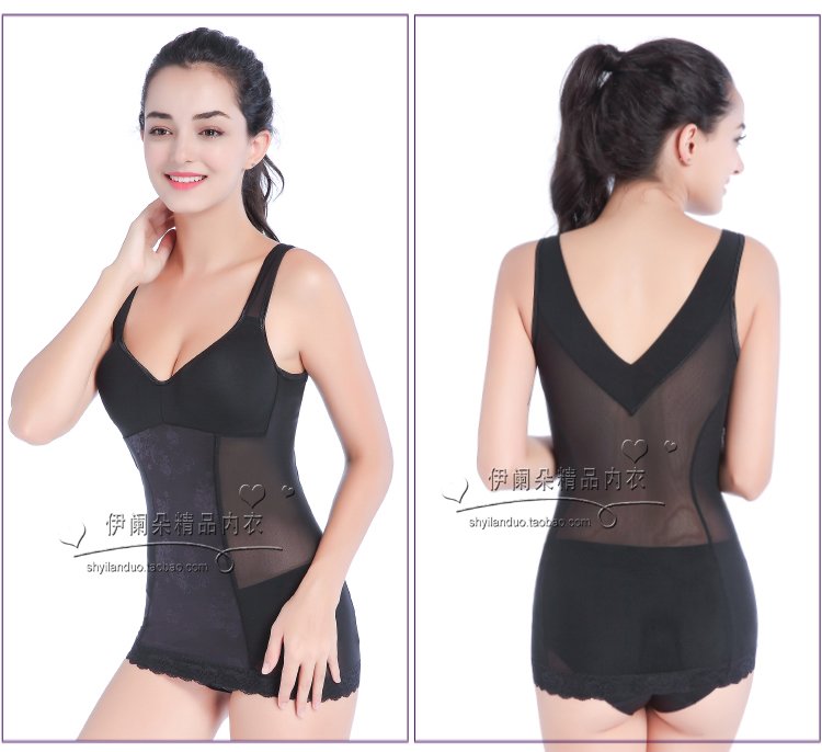 Phần mỏng cơ thể bằng nhựa với áo ngực mà không có vành vẻ đẹp trở lại bề mặt không có dấu vết cơ thể sau sinh bụng eo đồ lót nữ mùa hè quần sịp đùi
