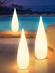 Glowing water drop lamp outdoor floor lamp solar simple modern garden lamp lawn scenic light luxury vertical table lamp