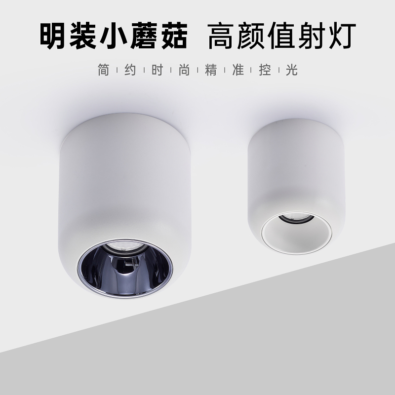 Surface-mounted high-value spotlight LED ceiling home small mushroom ceiling-type living room bedroom without main light S22