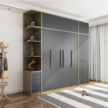 Modern minimalist flat open wardrobe Nordic economy household bedroom overall locker small apartment rental cabinet