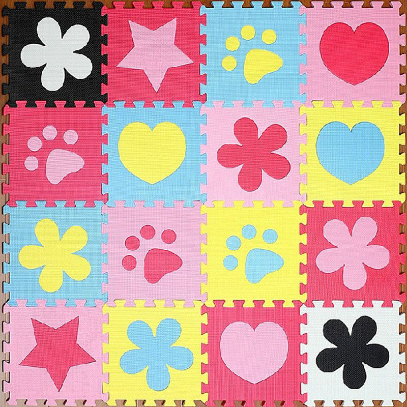 Minder Foam Ground Mat Children Puzzle Baby Climbing Cushion Bedroom Floor Mat Non-slip Crawl Cushion Odourless 9 Pieces