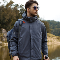 simboo outdoor stormtrooper mens fashion brand three-in-one cold windproof jacket fleece warm soft shell coat women