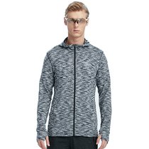 tectop explores new couples hooded running jacket mens sports running quick-drying clothes womens elasticity thin