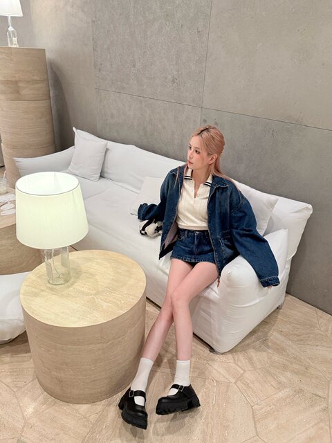 Mungsera[Rome Academy]5Cm Thick-Soled Molded Mary Jane Loafers Made of First-Layer Cowhide Leather