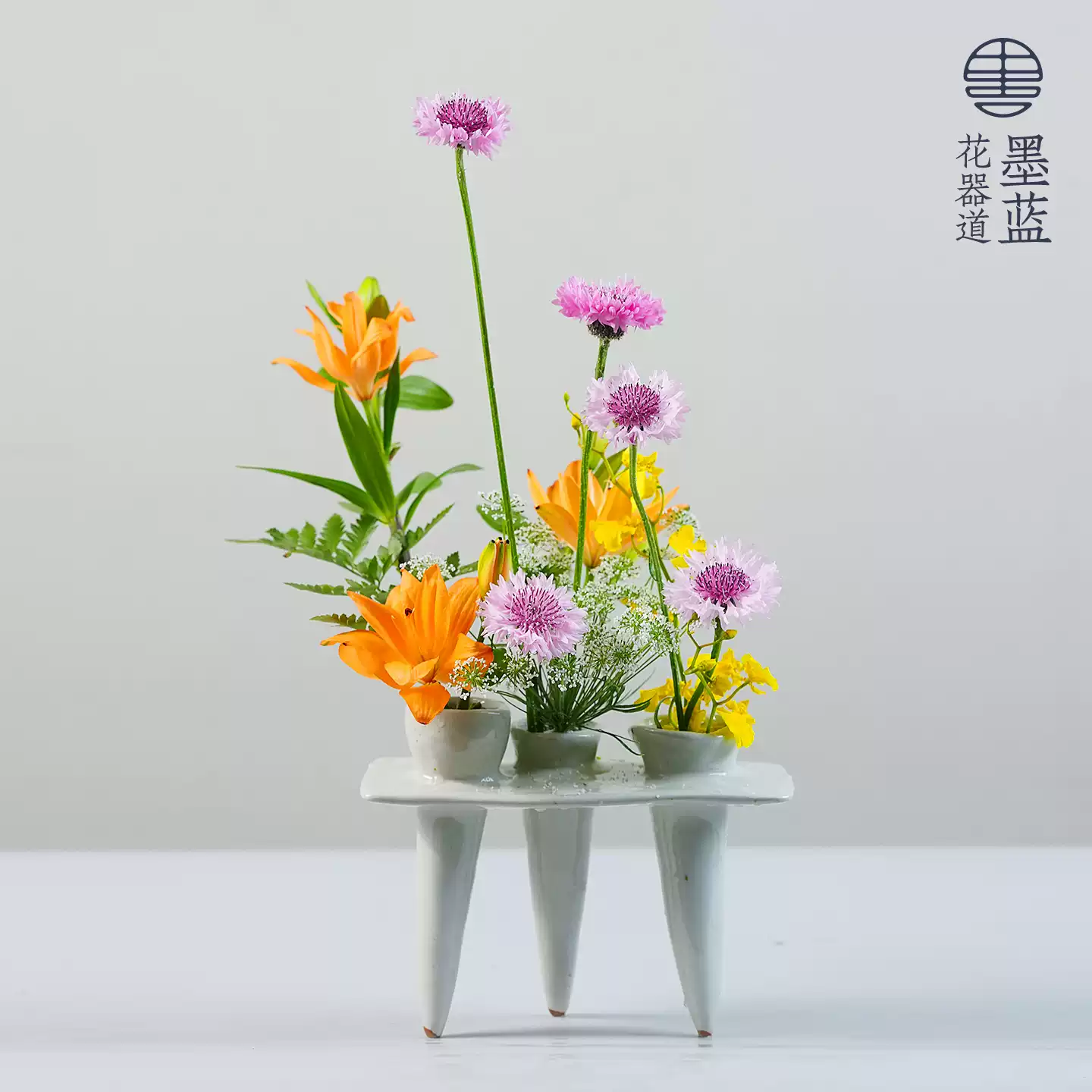 日本進口】草月流小原流池坊一葉式自由花花器插花器皿花瓶-淘寶Taobao