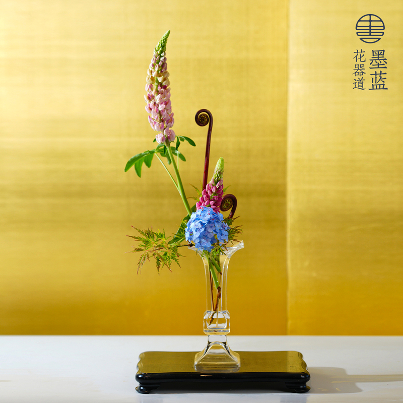 Glass Square Vase, Transparent Flower Vessel, Living Room Tabletop Flower Arrangement Container, Study Room Entrance Decoration Piece, Light Luxury
