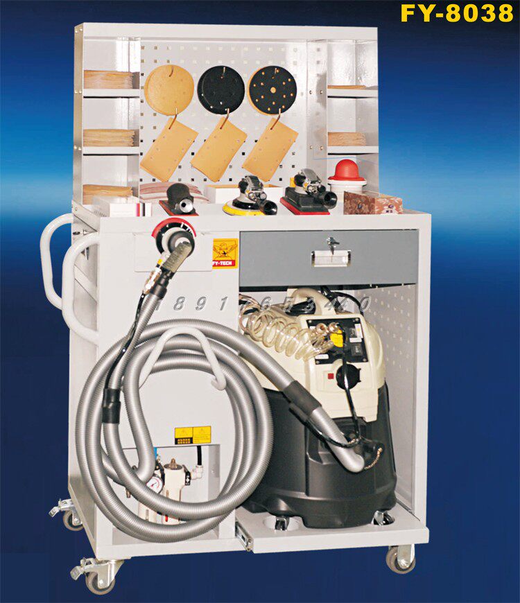 Manufacturer direct sales flying eagle dust-free grinding machine FY-8038 dust-free dry grinding system car beating mill barrel 55L