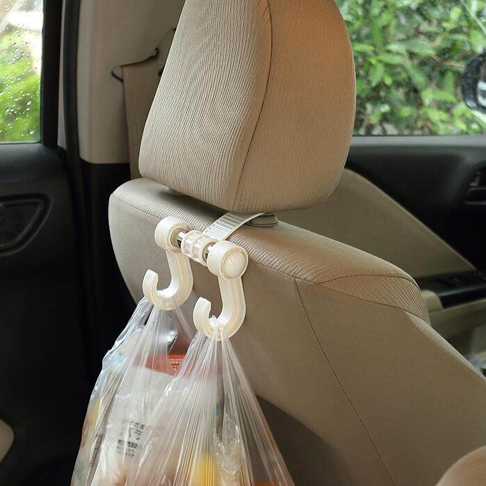 Japan KM 2069 Car convenience linked on-board in-car hook seat back multipurpose hook rice wood-Taobao