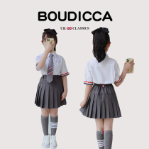 British BOUTICCA childrens clothing summer new shirt two-piece girls short-sleeved shirt top childrens suit