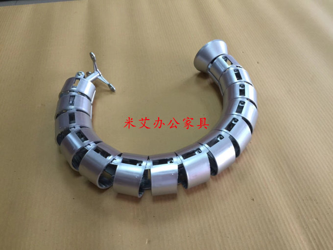 SILVER OFFICE WIRE SERPENTINE PIPE HIDE WIRE PIPE MEETING TABLE PLASTIC WEARING TUBE COMPUTER DESK DARK HIDDEN WIRE TUBE