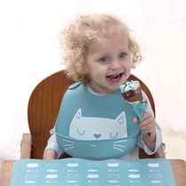 Babadores impermeáveis ​​do silicone do bebê alimenta??o t