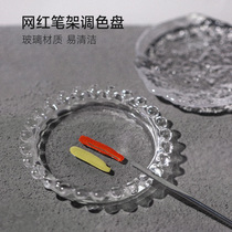 Japan-style Mechia Crystal Tuning Disc Shooting Props Irregular Texture Nail Polish Toning Fainting Shelf Pen Pan Tool