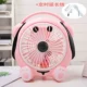 Phim hoạt hình nhỏ quạt điện mini sinh viên dễ thương ký túc xá giường clip văn phòng máy tính để bàn câm cắm nhỏ - Quạt điện