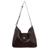 Демисезонная сумка, вместительный и большой ремешок для сумки на одно плечо, в корейском стиле, из натуральной кожи