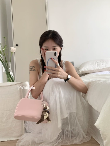Фат Чен Уайлми Корейская версия нишевой темперамента Шелковая розовая балетная сумочка сумка весна и летняя женская сумка для новой моды