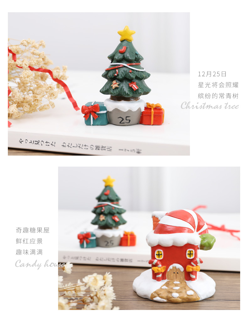Giáng sinh trang trí đồ trang trí sáng tạo người tuyết nai sừng tấm phụ kiện nhà Mỹ dễ thương phim hoạt hình nhỏ hiển thị món quà cô gái phụ kiện trang trí nhà bếp