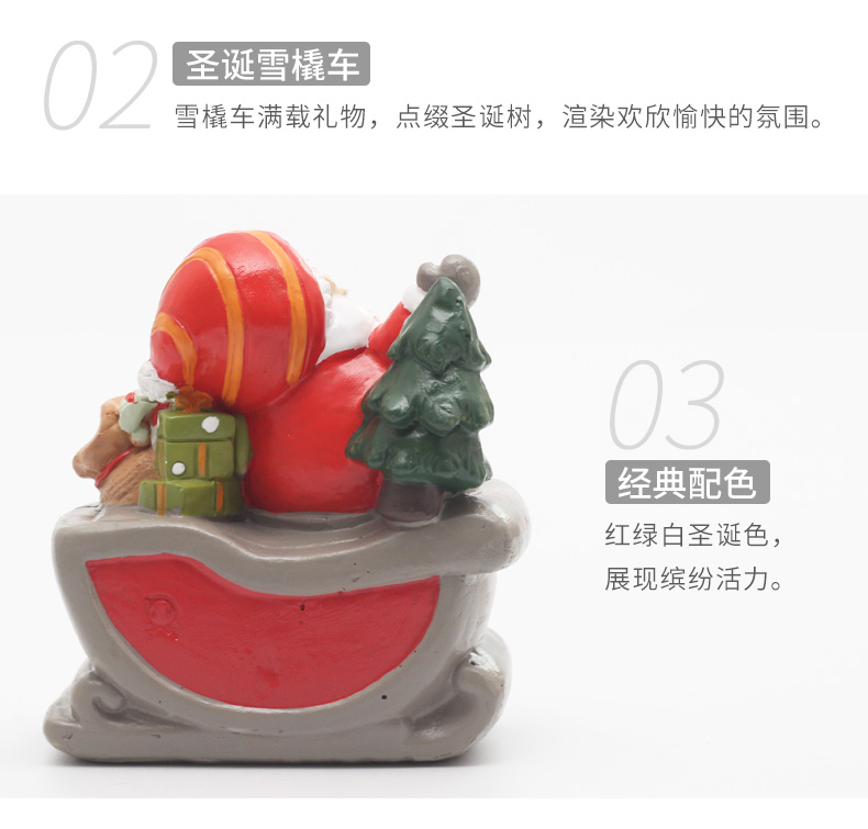 Giáng sinh trang trí đồ trang trí sáng tạo người tuyết nai sừng tấm phụ kiện nhà Mỹ dễ thương phim hoạt hình nhỏ hiển thị món quà cô gái phụ kiện trang trí nhà bếp