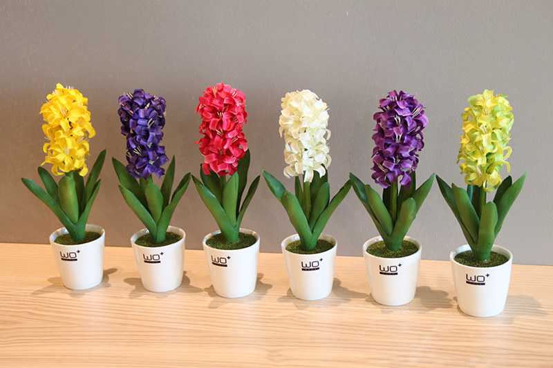 The Send + simulation flowers, ceramic vase with false hyacinth furnishing articles suit home decoration decorative bonsai pot