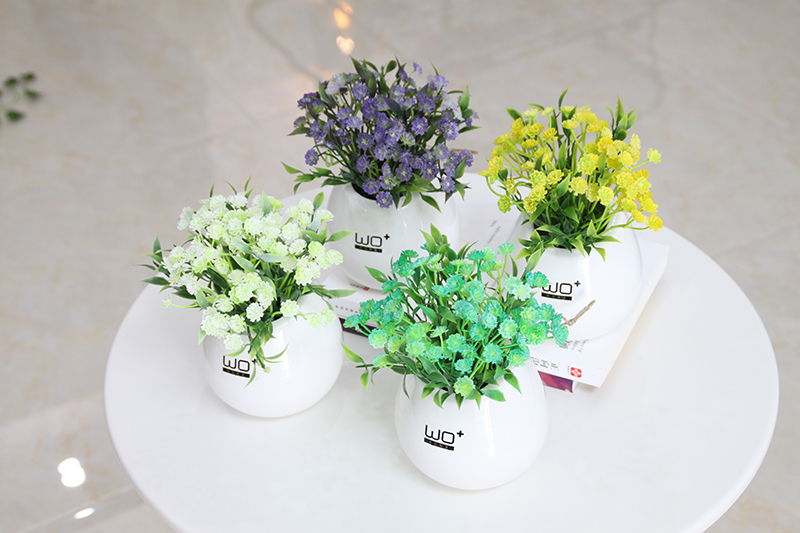 The Send + creative ceramic water infusion bag or bottle hanging vase flowerpot home furnishing articles metope adornment with simulation