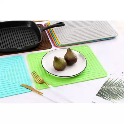 Nordic silicone heat insulation mat Table mat anti-scalding table mat Placemat heat insulation plate mat Bowl mat Household oil-proof and waterproof