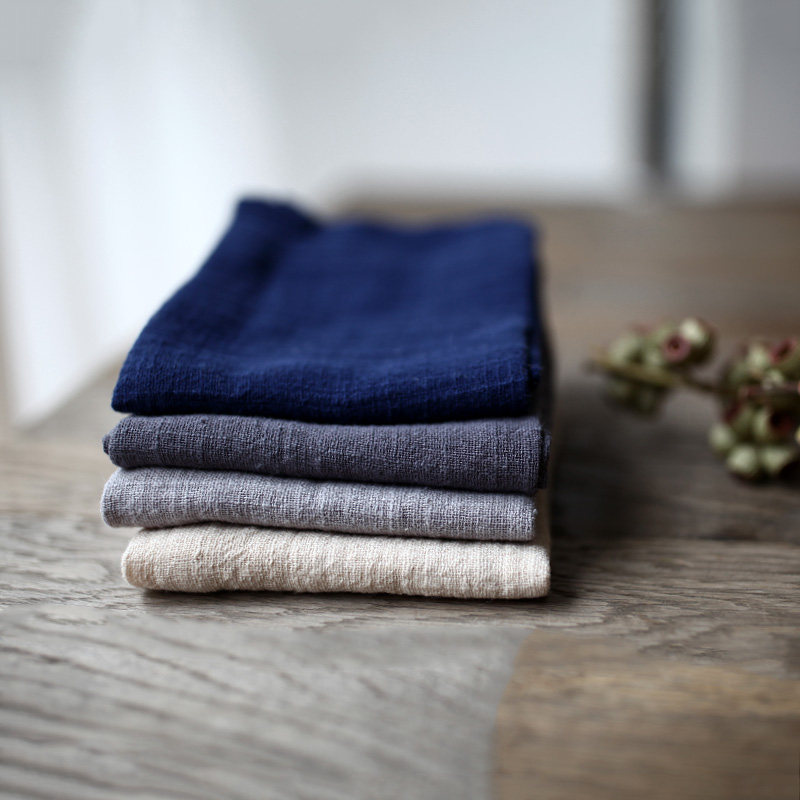 Linen Mat Pure color Napkin Gourmet Food food Photography Photo Props Day Style Pure Cotton Soft scarlet with cloth retro