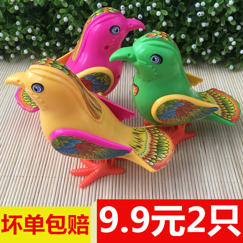Cute winding bird jumping bird pigeon clockwork animal model children's kindergarten baby cartoon educational toys