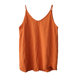Literary and versatile V-neck camisole 2022 new bamboo cotton solid color inner wear loose bottoming shirt for women