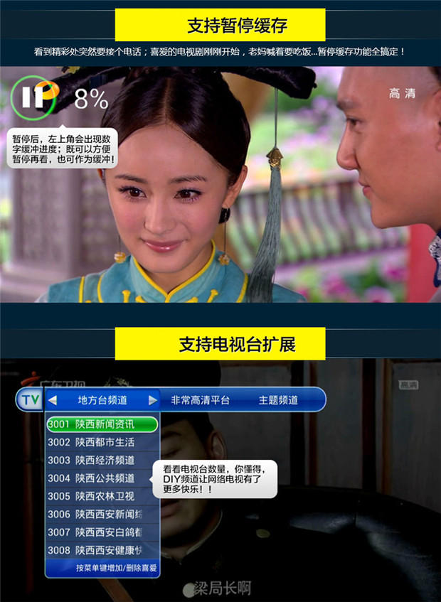 Máy nghe nhạc mạng set-top Diamond Diamond HIMEDIA / Haimeidi Q2 II - Trình phát TV thông minh bộ điều khiển tivi