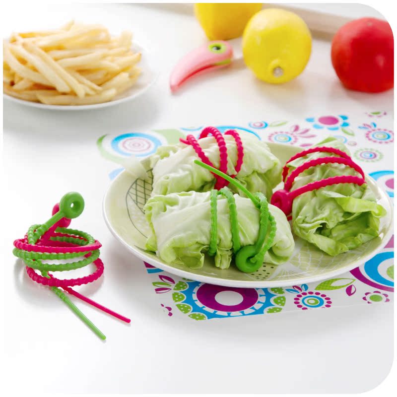 German food grade silicone food tether Baking tool strap High temperature resistant can be into the oven sealed silicone rope