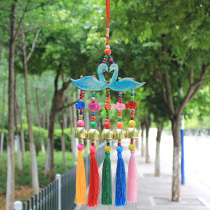 Wooden Little Swan Wind Bell tassel hanging decoration Yunnan specialty crafts restaurant bar decoration modern Chinese Bell