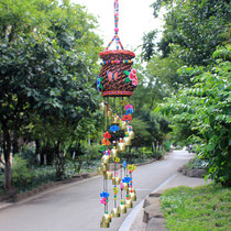 Wicker vase wind chime characteristic metal bell Big hanging decoration shop anti-theft Bell living room bedroom decoration door decoration pendant